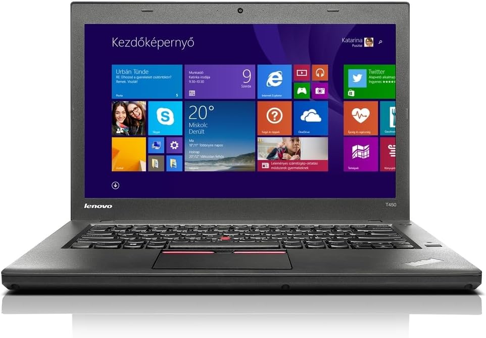 “14 LENOVO ThinkPad T450 I5 128SSD 12GB RAM WIN10PRO 2