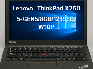 מחשב נייד מחודש Lenovo Thinkpad X250 i5 Gen5 8GB 128GB SSD