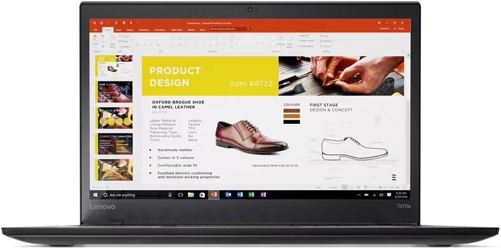 מחשב נייד דק Lenovo ThinkPad T470S i5 8GB 256GB Windows 10 Pro
