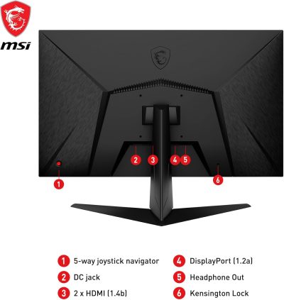 מסך מחשב גיימינג MON G2412 FLAT IPS FHD msi 6