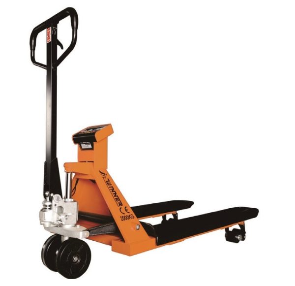 עגלת משטחים עם משקל דיגיטלי