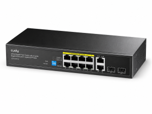 CUDY GS1010PS2 8 Port Gigabit PoE+ Switch with 2 GbE and 2 SFP 120W 2