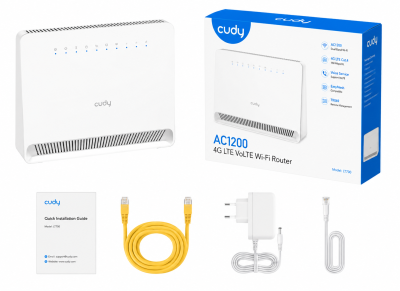 CUDY LT400V N300 Wi Fi Router with Voice